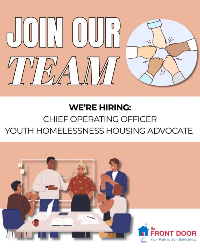 The best thing about the Front Door Agency? The people behind it.💙We have a team that shows up every day for our community, for our mission, and for each other — and we’re looking for two more great people to join us.The Front Door Agency is currently hiring for:Chief Operating Officer 🏠Youth Homelessness Housing Advocate 🏠 Know someone who belongs at the Front Door Agency? Send this their way or come join us yourself.Visit our website to learn more about both opportunities and view the full job descriptions: https://www.frontdooragency.org/end-homelessness/job-opportunities/#FrontDoorAgency #NowHiring #JoinOurTeam #NonprofitJobs #NashuaNH #GreaterNashua #MissionDriven #CareersWithPurpose